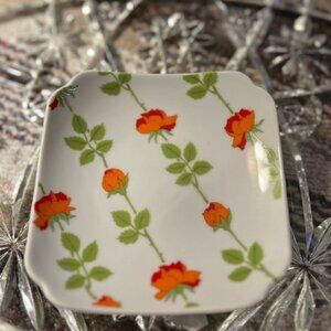 Trinket dish, beautiful floral, print